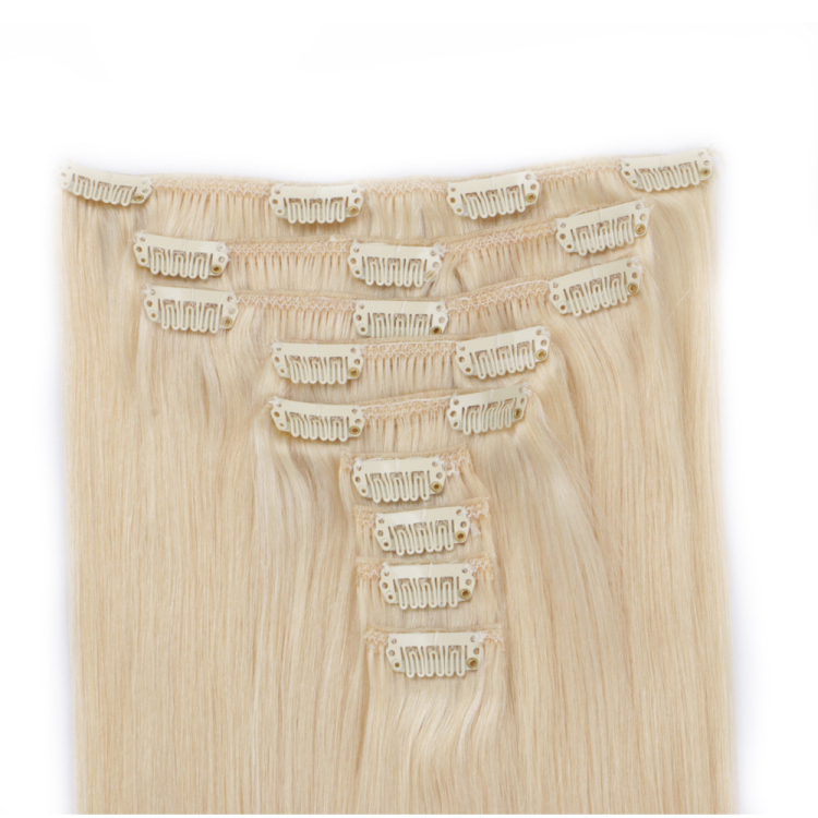 Clips in hair extension factory clip-in hair extensions wholesale factory straight human hair MJ001